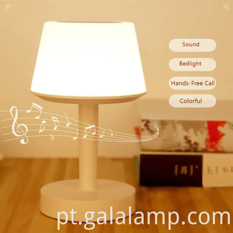 Alto -falante Bluetooth colorido com controle de toque e lâmpada